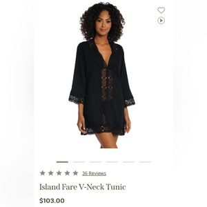 La Blanca Black Cover up size small